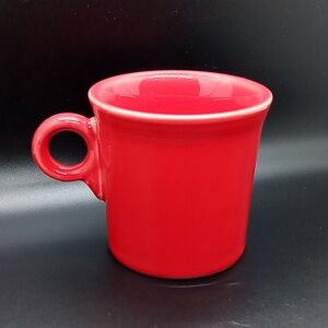 New Fiestaware Ring Handle Tom and Jerry Coffee Tea Mug Scarlet Red